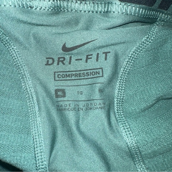 Nike pro mens compression Tights joggers leggings tights XL green - Picture 6 of 7